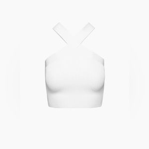 Aritzia Sculpt Knit Criss Cross Cropped Tank